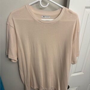 Zara Light Pink Soft Sweater Tee